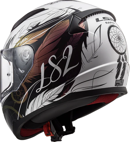 Rapid II Dreamcatcher Full Face Motorcycle Helmet Chameleon/White LS2 Helmets