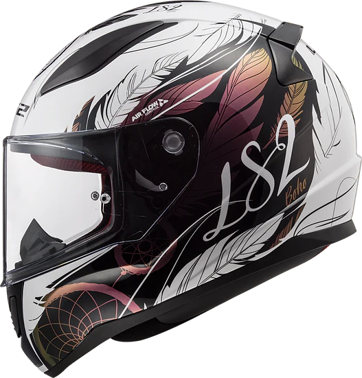 Rapid II Dreamcatcher Full Face Motorcycle Helmet Chameleon/White LS2 Helmets