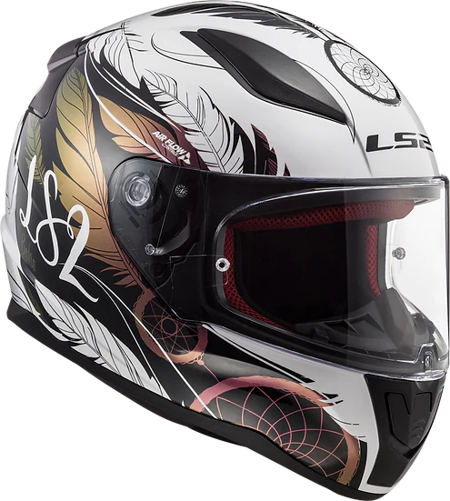 Rapid II Dreamcatcher Full Face Motorcycle Helmet Chameleon/White LS2 Helmets
