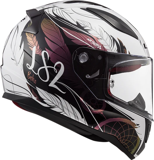 Rapid II Dreamcatcher Full Face Motorcycle Helmet Chameleon/White LS2 Helmets