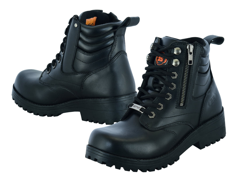 Raze - Women's Leather Motorcycle Boots-Womens Motorcycle Boots-Daniel Smart Mfg - Retail