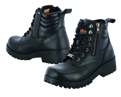 Raze - Women's Leather Motorcycle Boots-Womens Motorcycle Boots-Daniel Smart Mfg - Retail