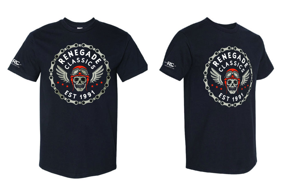 RC8006 Chain Skull Tshirt-Mens Shirts-Daniel Smart Mfg - Retail