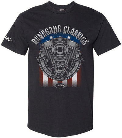 RC8012 RENEGADE CLASSICS FLAG TSHIRT-Mens Shirts-Daniel Smart Mfg - Retail