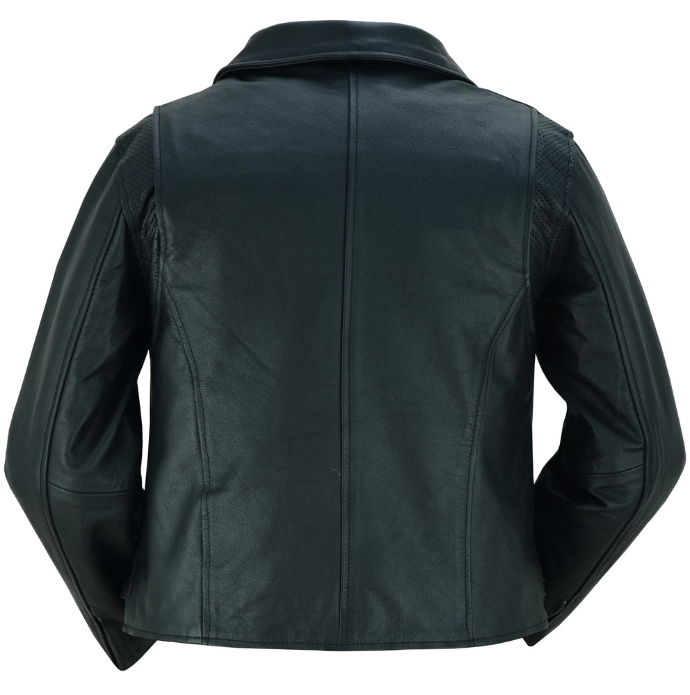 Rebel Rose - Women's Leather Jacket-Womens Leather Motorcycle Jackets-Daniel Smart Mfg - Retail