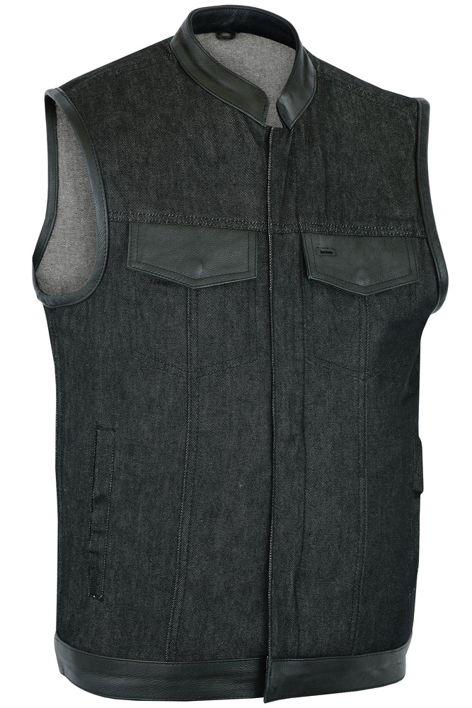 Riding Soul Men's Denim Motorcycle Vest
