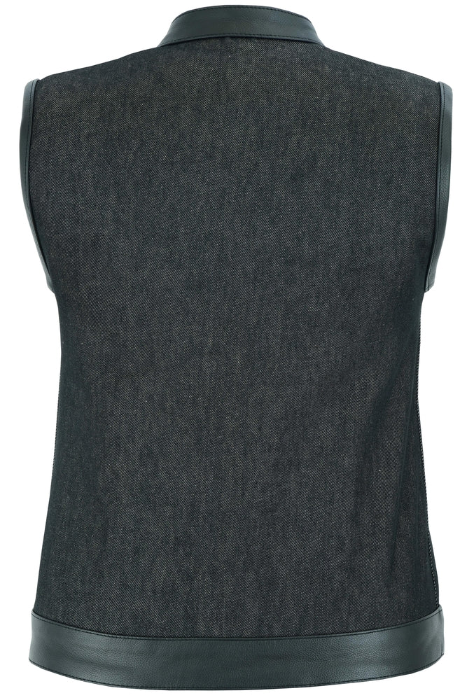 Road Queen - Women's Denim Vest-Womens Denim Vests-Daniel Smart Mfg - Retail