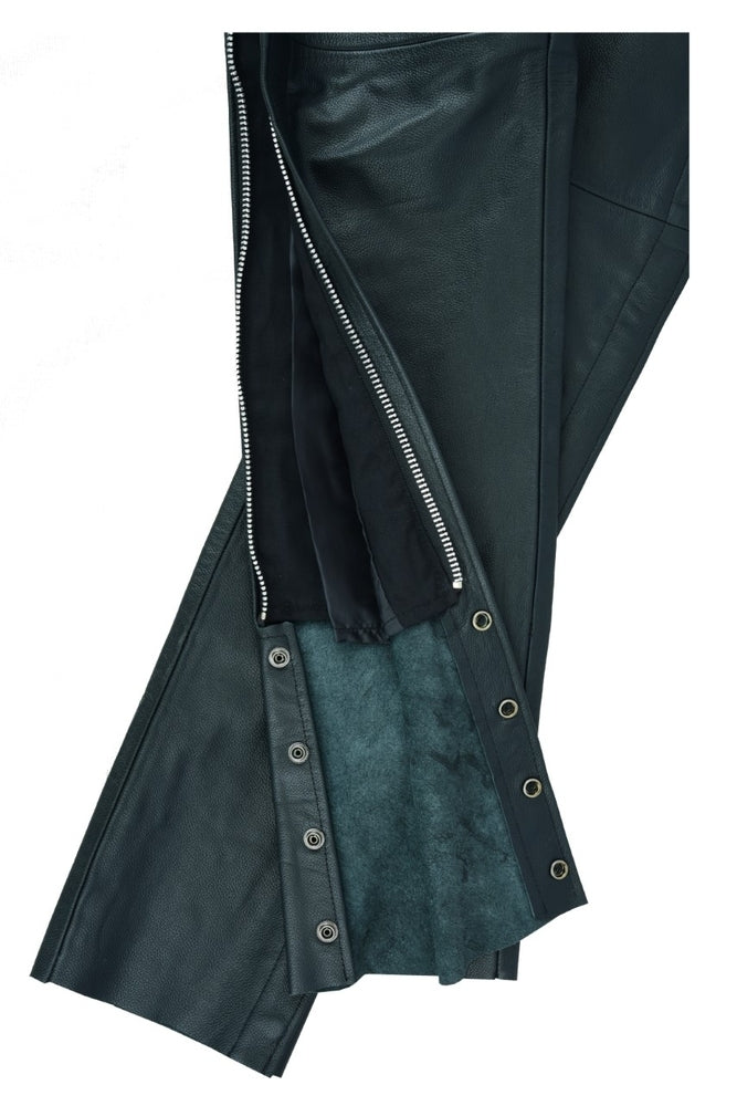 Road Rebel - Men's Motorcycle Leather Pants-Unisex Chaps & Pants-Daniel Smart Mfg - Retail