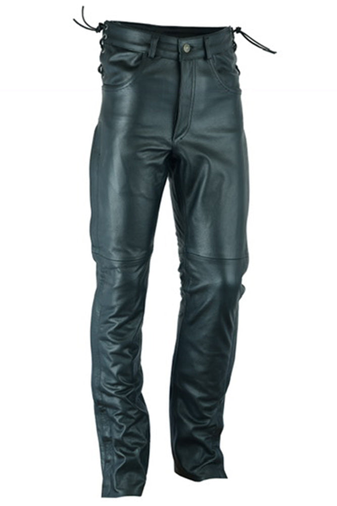 Road Rebel - Men's Motorcycle Leather Pants-Unisex Chaps & Pants-Daniel Smart Mfg - Retail