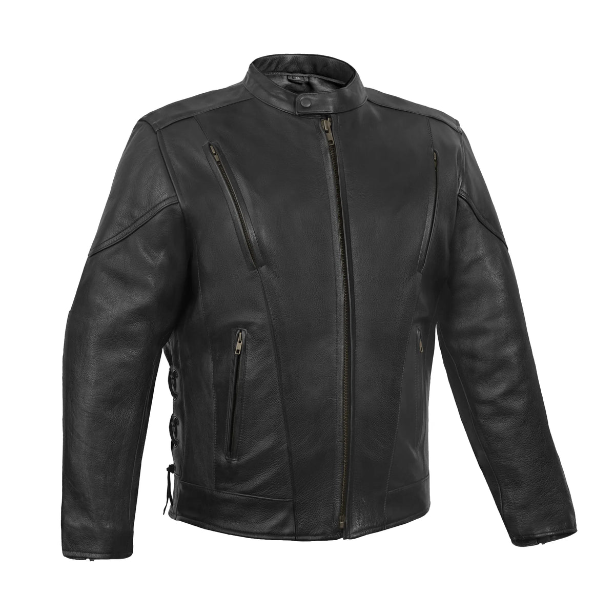 Reveal™ Men's Leather Motorcycle Jacket