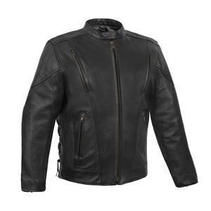 Reveal™ Men's Leather Motorcycle Jacket