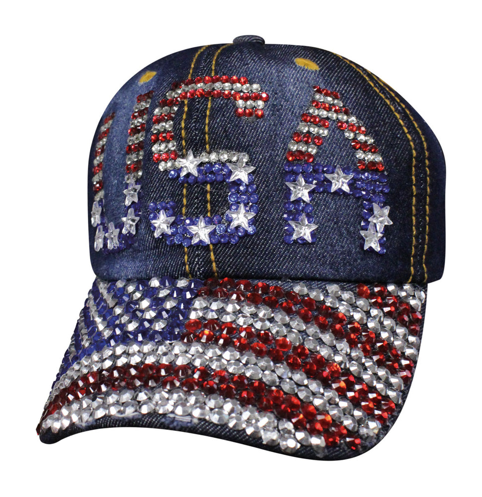 SBLUSF Denim USA Bling-Hats-Daniel Smart Mfg - Retail