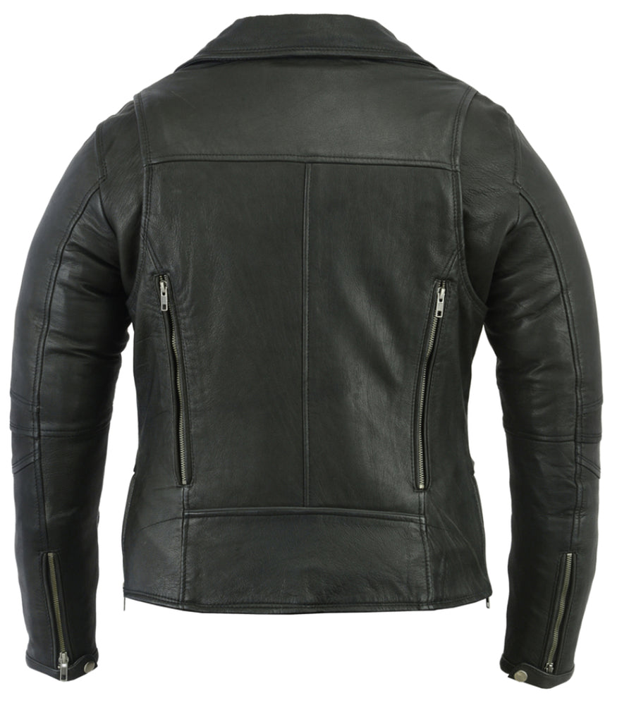 Scarlet Fury - Women's Leather Jacket-Womens Leather Motorcycle Jackets-Daniel Smart Mfg - Retail
