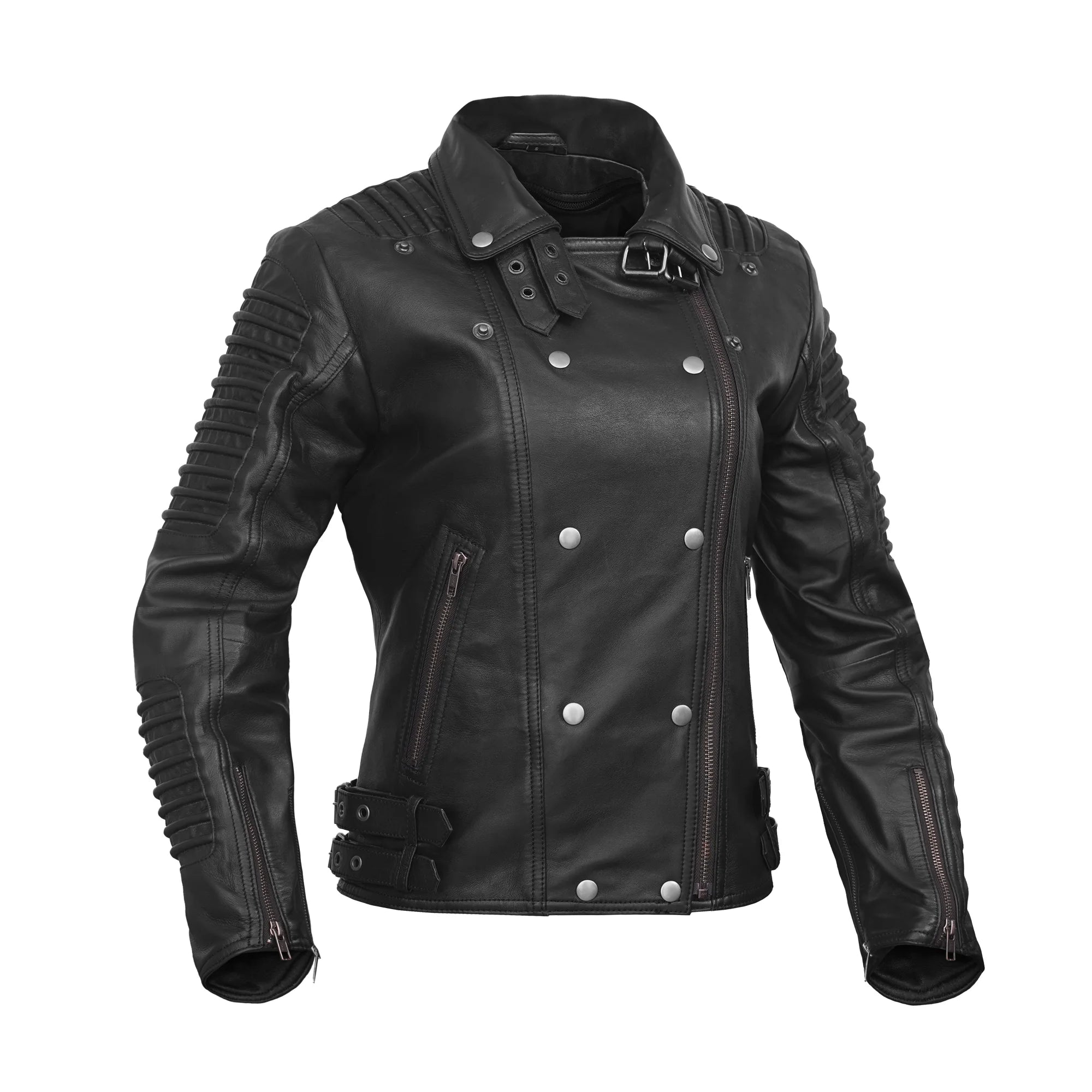 Shadow Queen Women's Leather Motorcycle Jacket