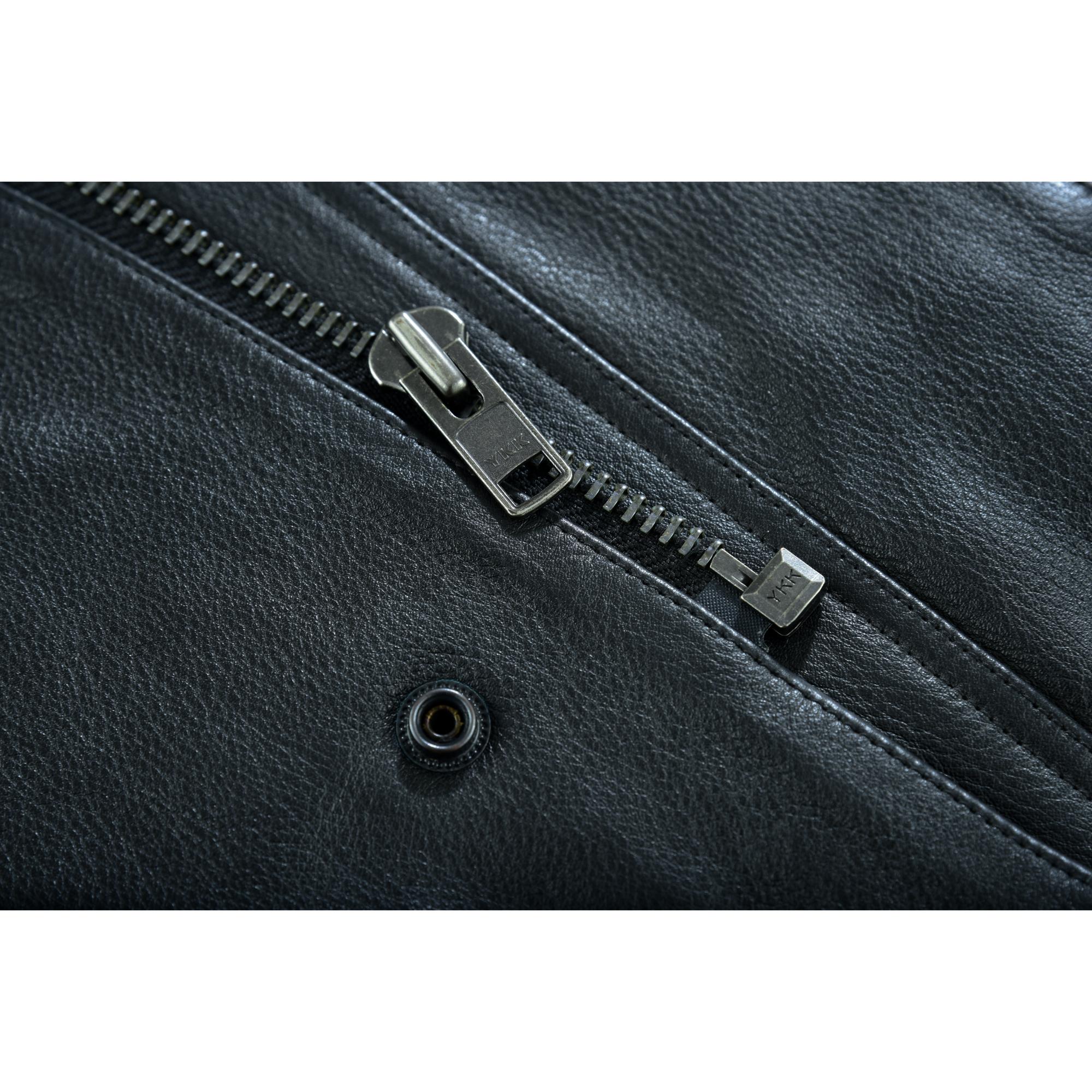 Sideon - Men's Motorcycle Leather Vest-Mens Leather Vests-Daniel Smart Mfg - Retail