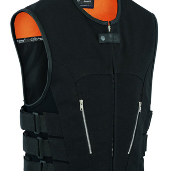 Skid Men's Textile Motorcycle Vest