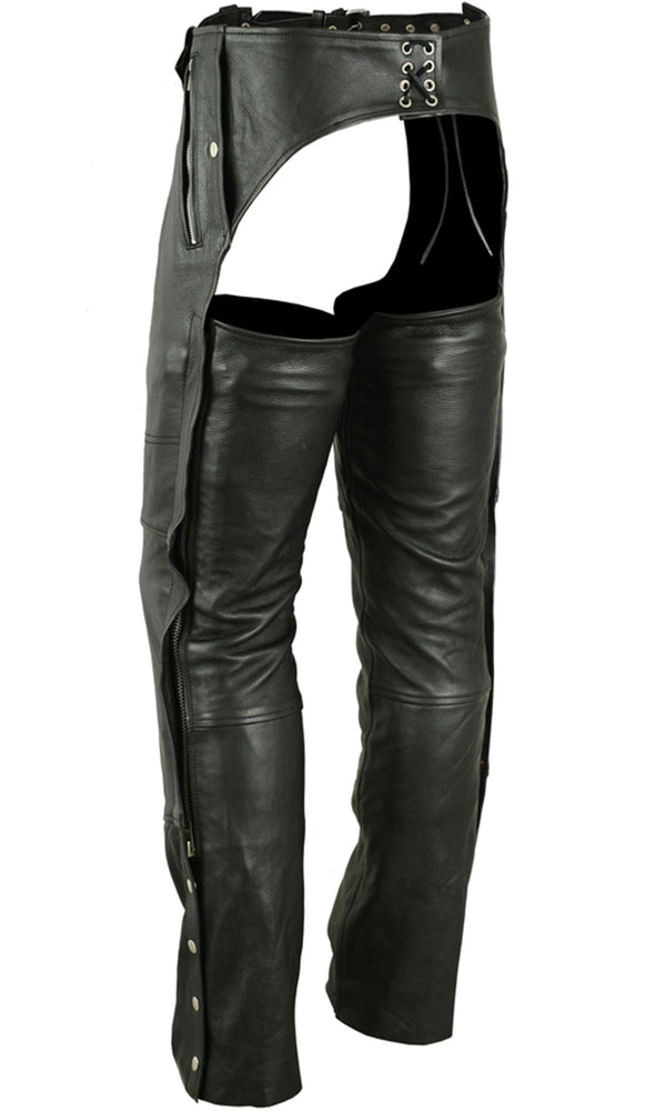 Skyline Rider - Unisex Motorcycle Leather Chaps-Unisex Chaps & Pants-Daniel Smart Mfg - Retail