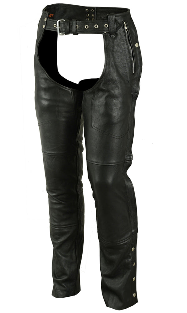 Skyline Rider - Unisex Motorcycle Leather Chaps-Unisex Chaps & Pants-Daniel Smart Mfg - Retail