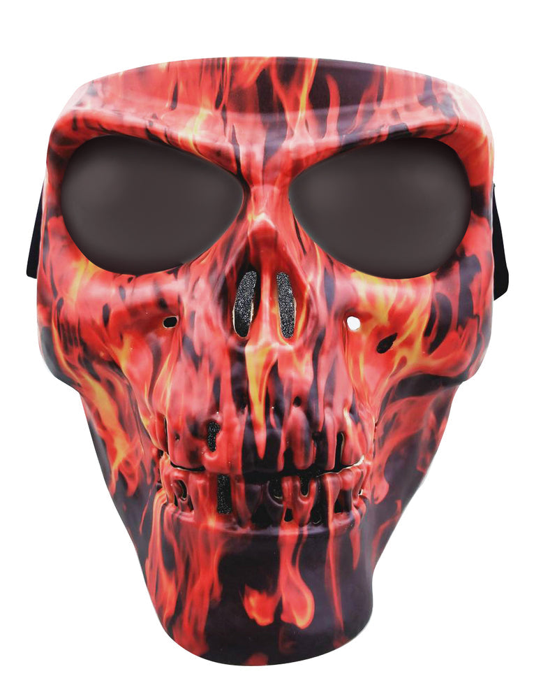 SMFS Skull Mask Flames SM-Full Facemasks-Daniel Smart Mfg - Retail