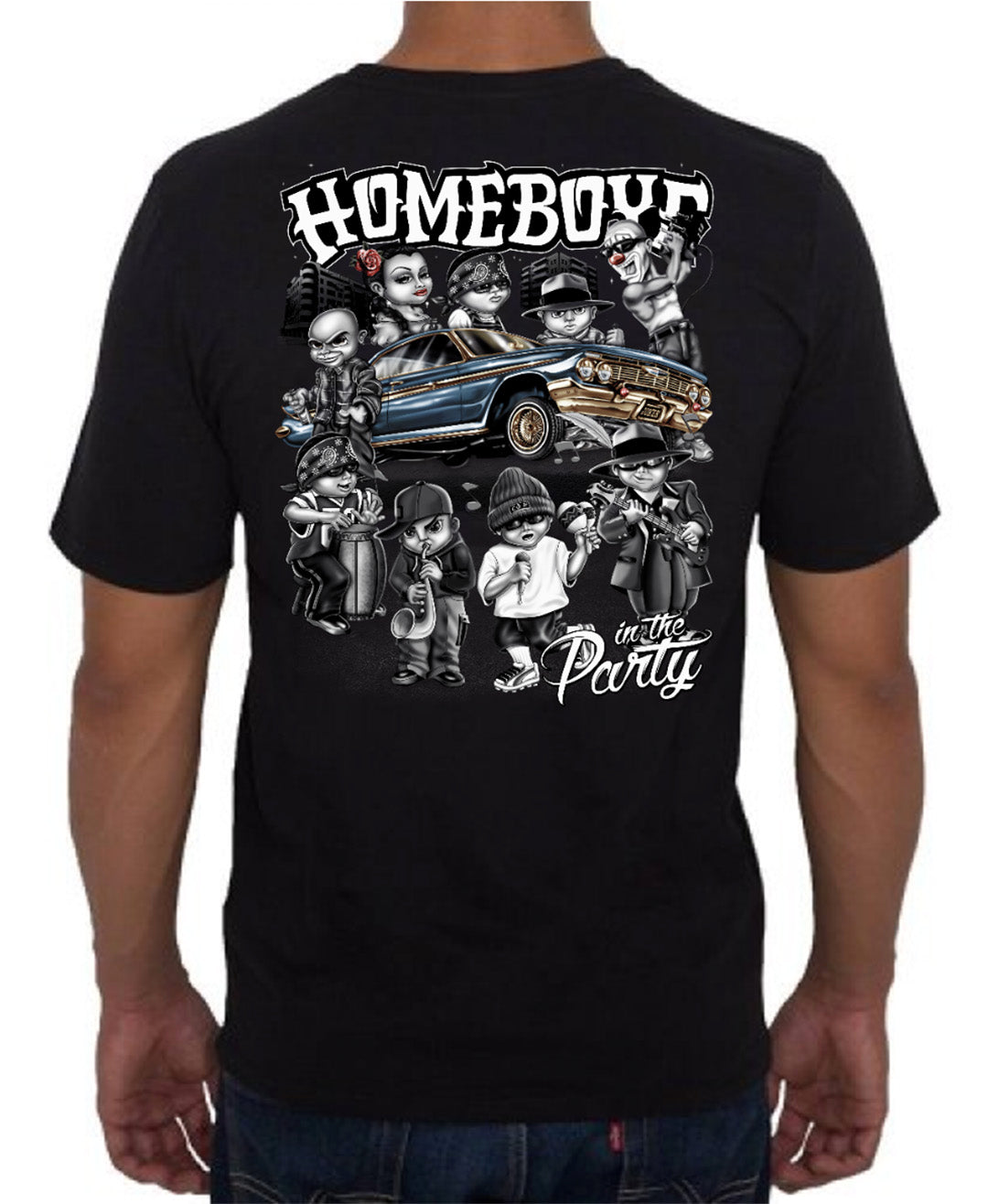 Homeboys with Car Graphic Tee