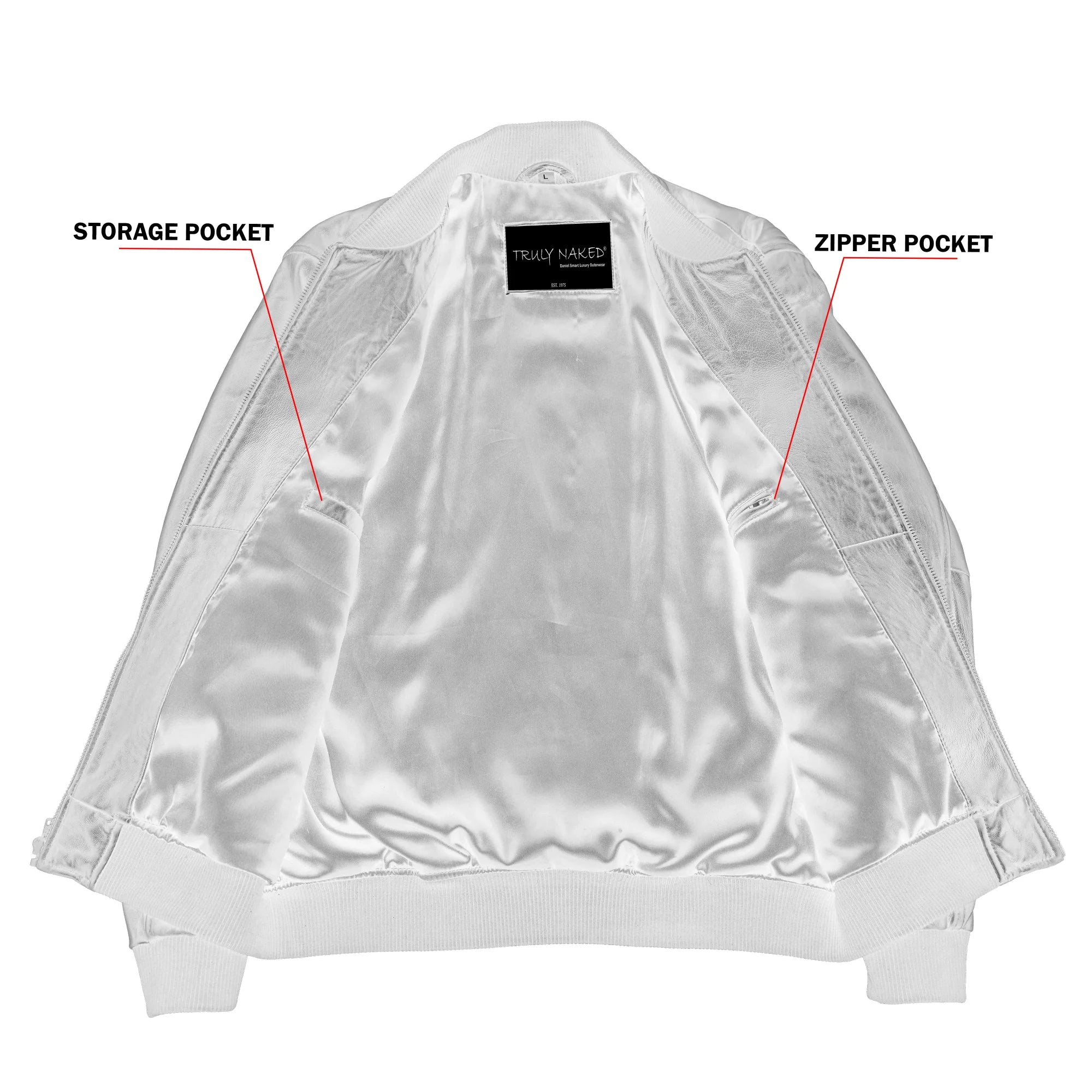 Lancer™ Men's Leather Bomber Motorcycle Jacket