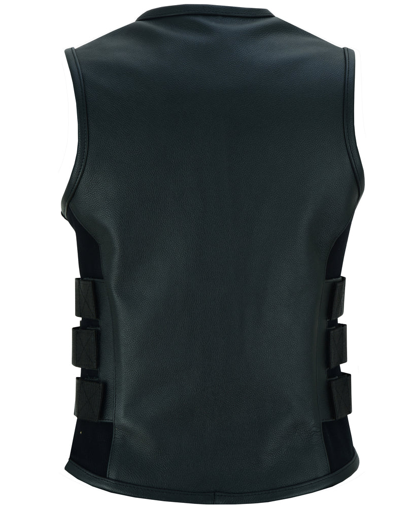 Stealth - Women's Leather Vest-Womens Leather Vests-Daniel Smart Mfg - Retail