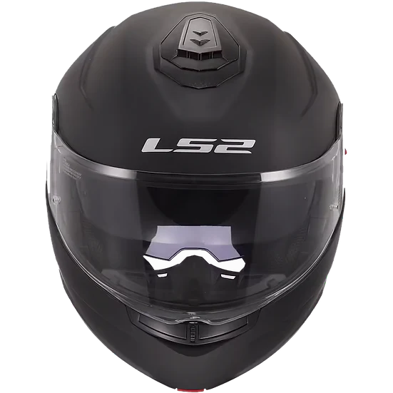 Strobe II Solid Modular Motorcycle Helmet W/ SunShield Matte Black-Daniel Smart Mfg - Retail