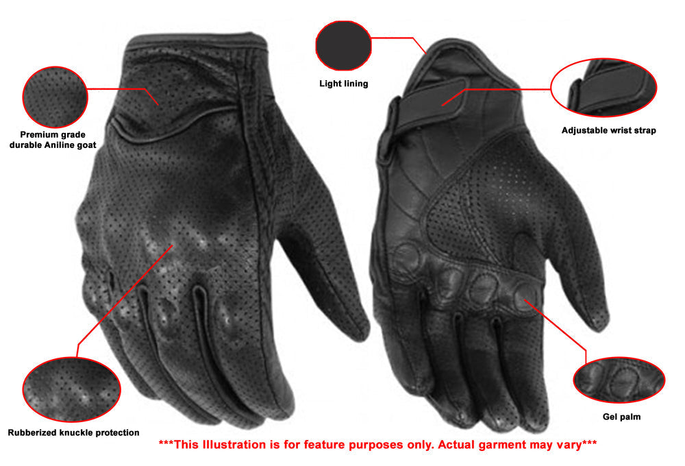 lightweight handschuhe Perforated Sporty Glove L