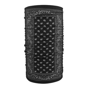 TF101 Motley Tube® Fleece Lined- Black Paisley-Head/Neck/Sleeve Gear-Daniel Smart Mfg - Retail