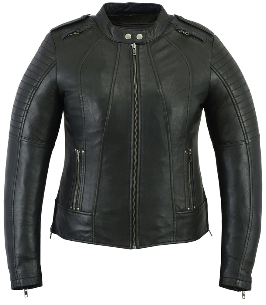 Thunder Rose - Women's Leather Jacket-Womens Leather Motorcycle Jackets-Daniel Smart Mfg - Retail