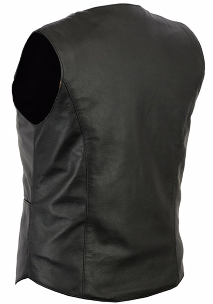 Timeless - Women's Leather Vest-Womens Leather Vests-Daniel Smart Mfg - Retail