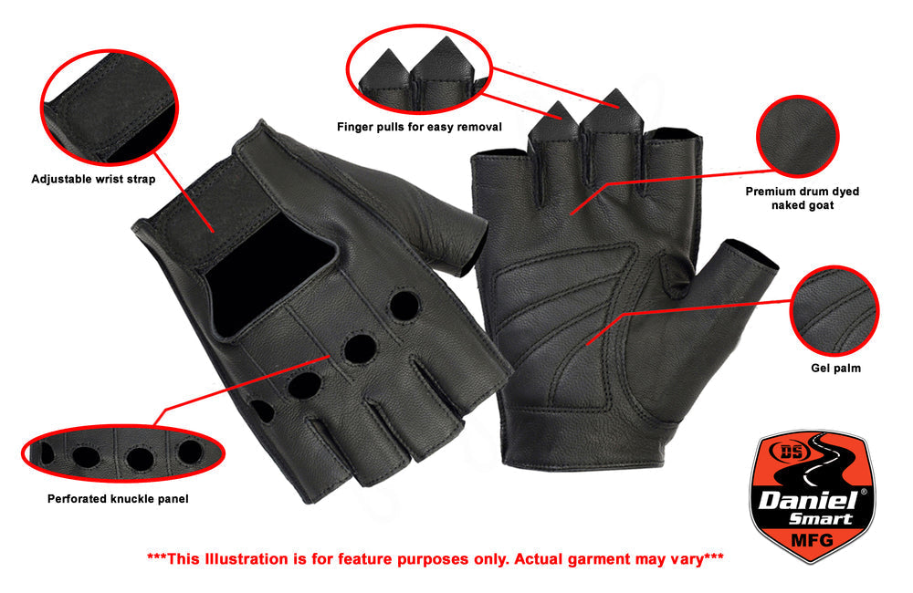 Titan Grip - Men's Fingerless Gloves-Mens Fingerless Gloves-Daniel Smart Mfg - Retail