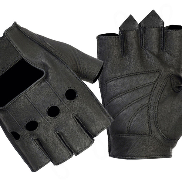 Titan Grip Men's Fingerless Gloves for Durability