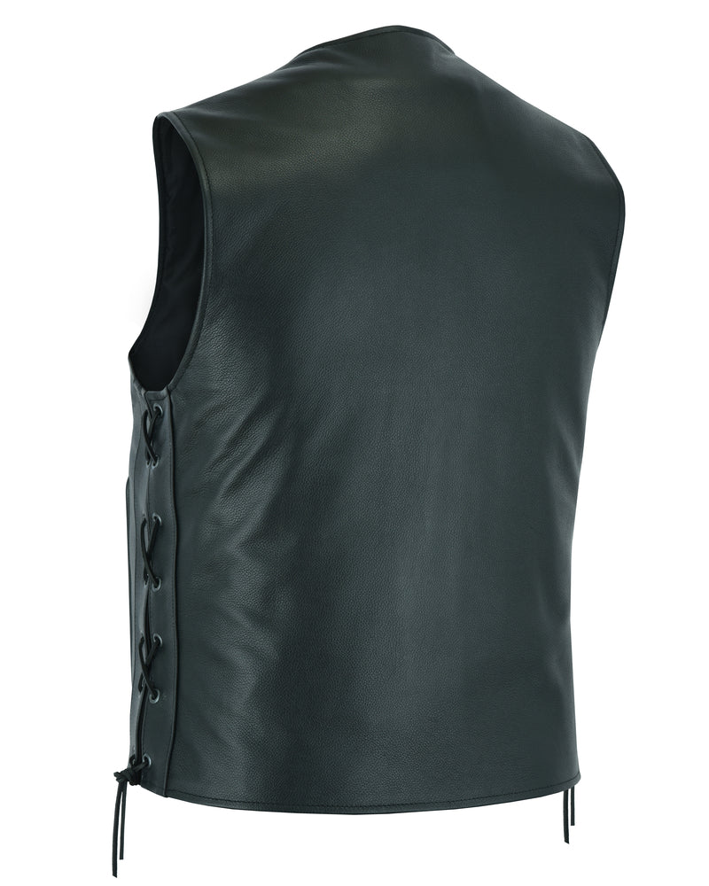 Trailox - Men's Motorcycle Leather Vest-Mens Leather Vests-Daniel Smart Mfg - Retail
