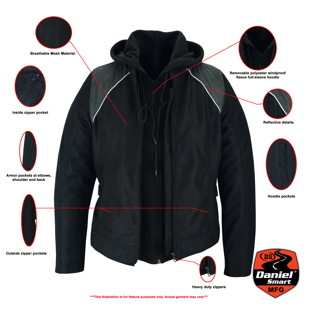 Turbo Femme - Women's Textile Motorcycle Jacket-Womens Textile Motorcycle Jackets-Daniel Smart Mfg - Retail