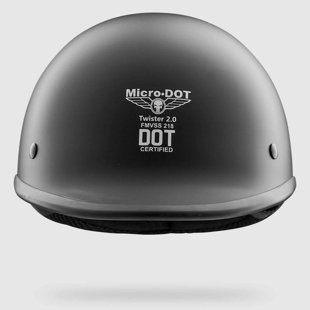 dot approved beanie motorcycle helmets Small / Flat Black