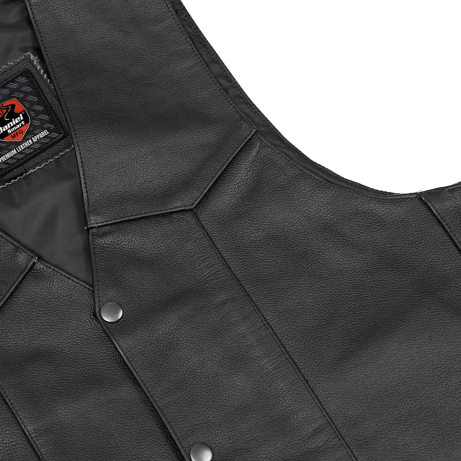 Strider Men's Motorcycle Leather Vest