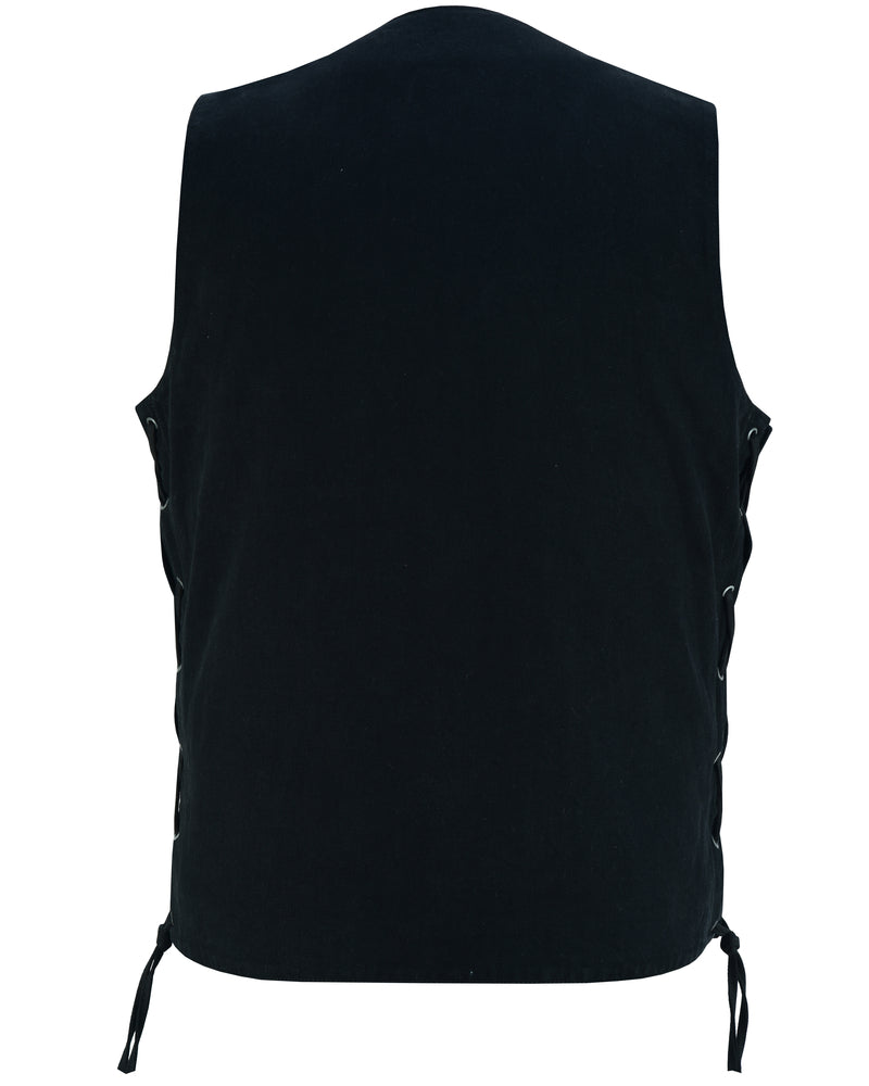 Vandal - Motorcycle Denim Vest-Mens Denim Vests-Daniel Smart Mfg - Retail