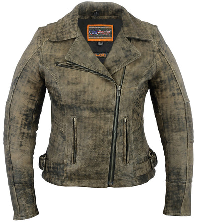 Velvet Vixen - Women's Leather Jacket-Womens Leather Motorcycle Jackets-Daniel Smart Mfg - Retail