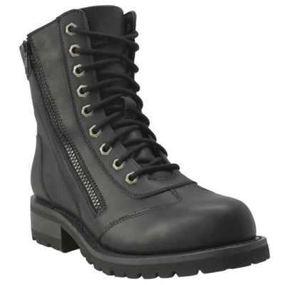 Veyron - Women's Leather Motorcycle Boots-Womens Motorcycle Boots-Daniel Smart Mfg - Retail