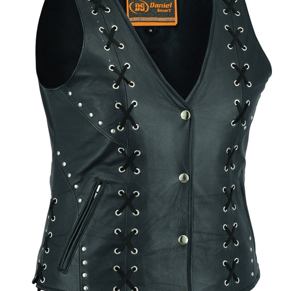 Wild Vixen Women's Leather Motorcycle Vest