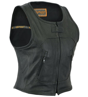 Vixen - Women's Leather Vests-Womens Leather Vests-Daniel Smart Mfg - Retail