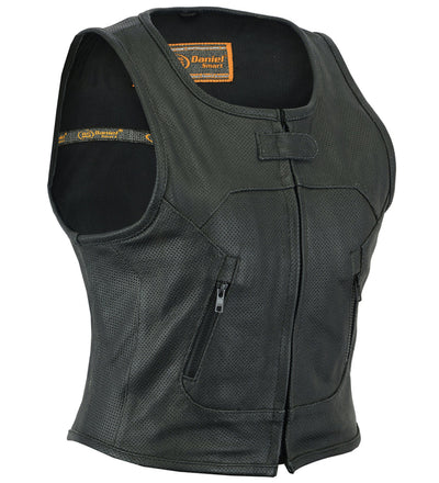 Vixen - Women's Leather Vests-Womens Leather Vests-Daniel Smart Mfg - Retail