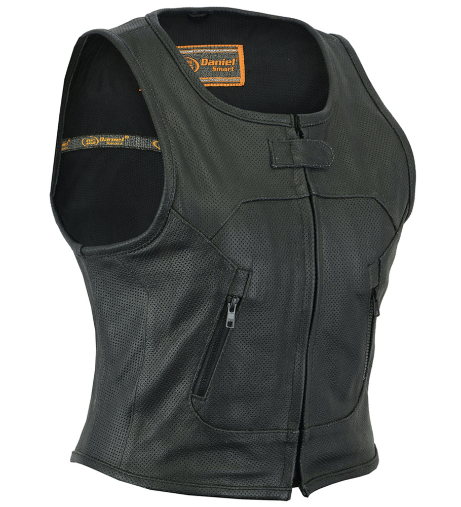Vixen - Women's Leather Vests-Womens Leather Vests-Daniel Smart Mfg - Retail