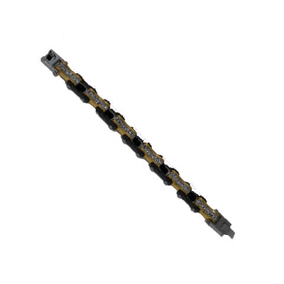 VJ1113 Two Tone Black/Gold W/White Crystal Centers-Bracelets-Daniel Smart Mfg - Retail
