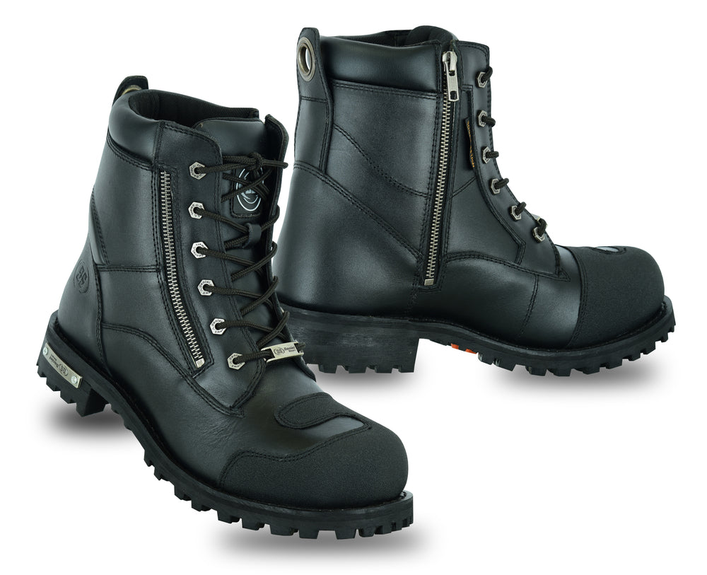 Voltus - Men's Leather Motorcycle Boots-Mens Motorcycle Boots-Daniel Smart Mfg - Retail