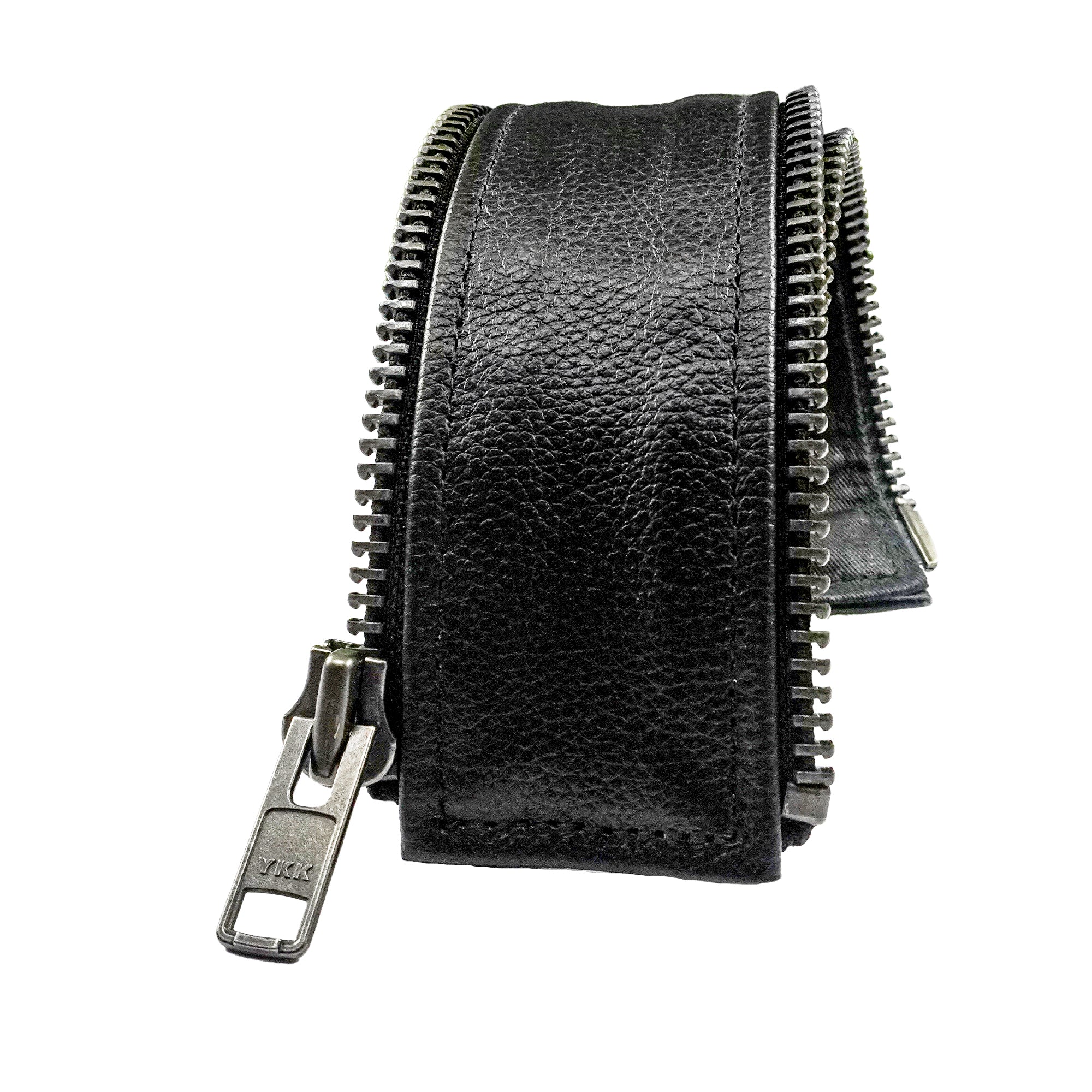 VXP502 Men's Black Universal Vest Expander Panel with Gun Metal Zip # 10-vest expanders-Daniel Smart Mfg - Retail