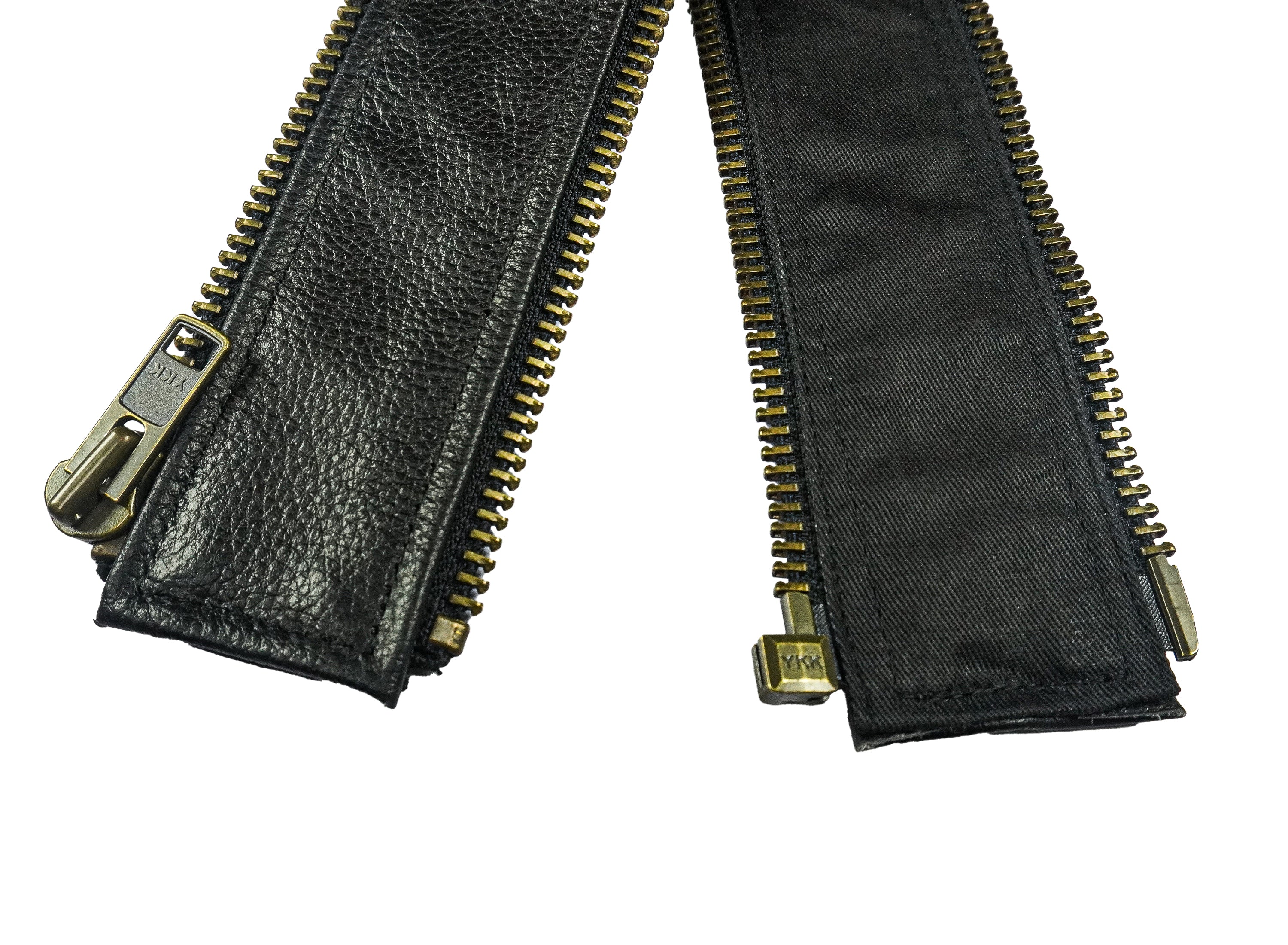 VXP504 Men's Black Universal Vest Expander Panel with Antique Zip-vest expanders-Daniel Smart Mfg - Retail