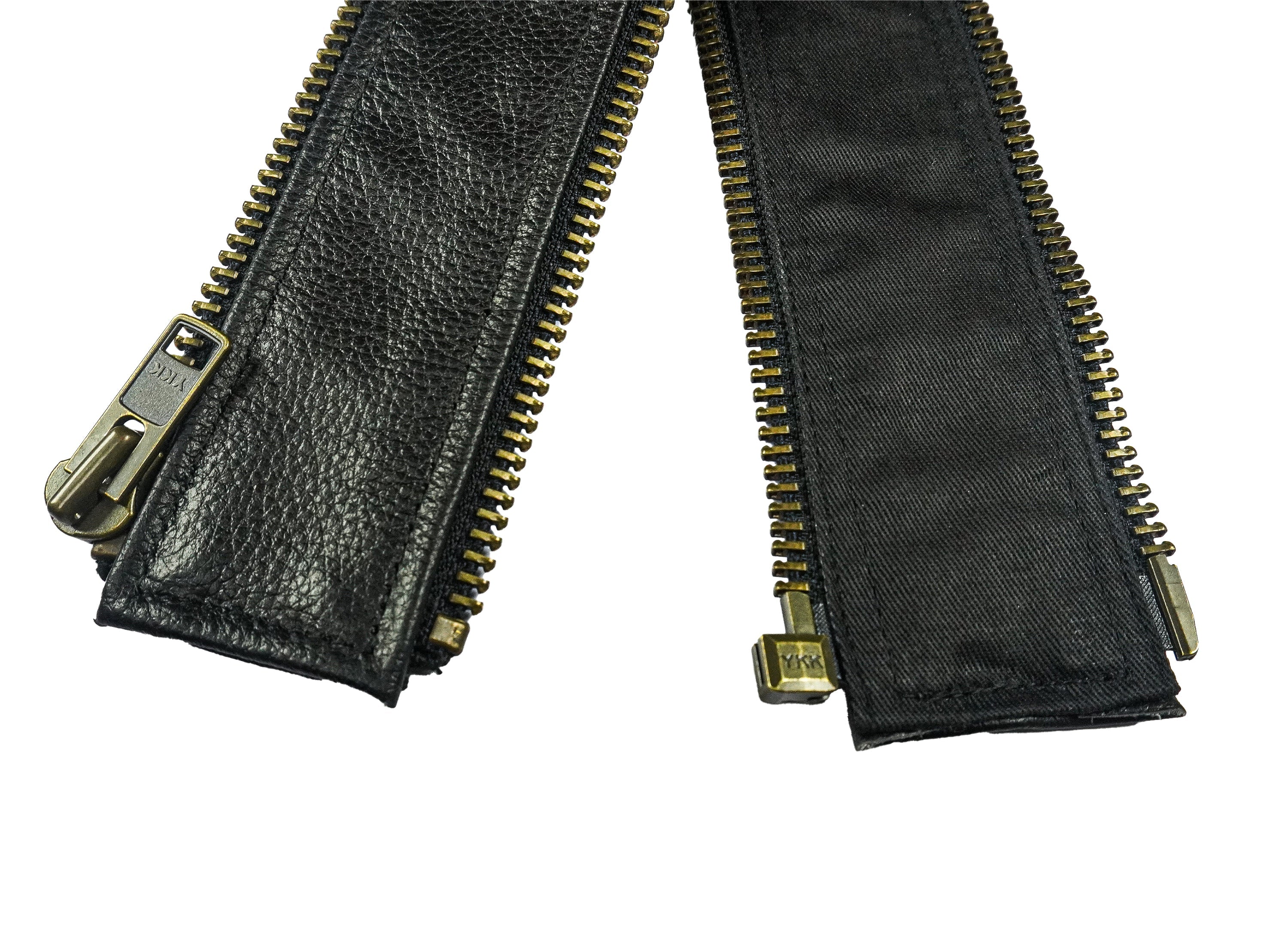 VXP504 Men's Black Universal Vest Expander Panel with Antique Zip-vest expanders-Daniel Smart Mfg - Retail