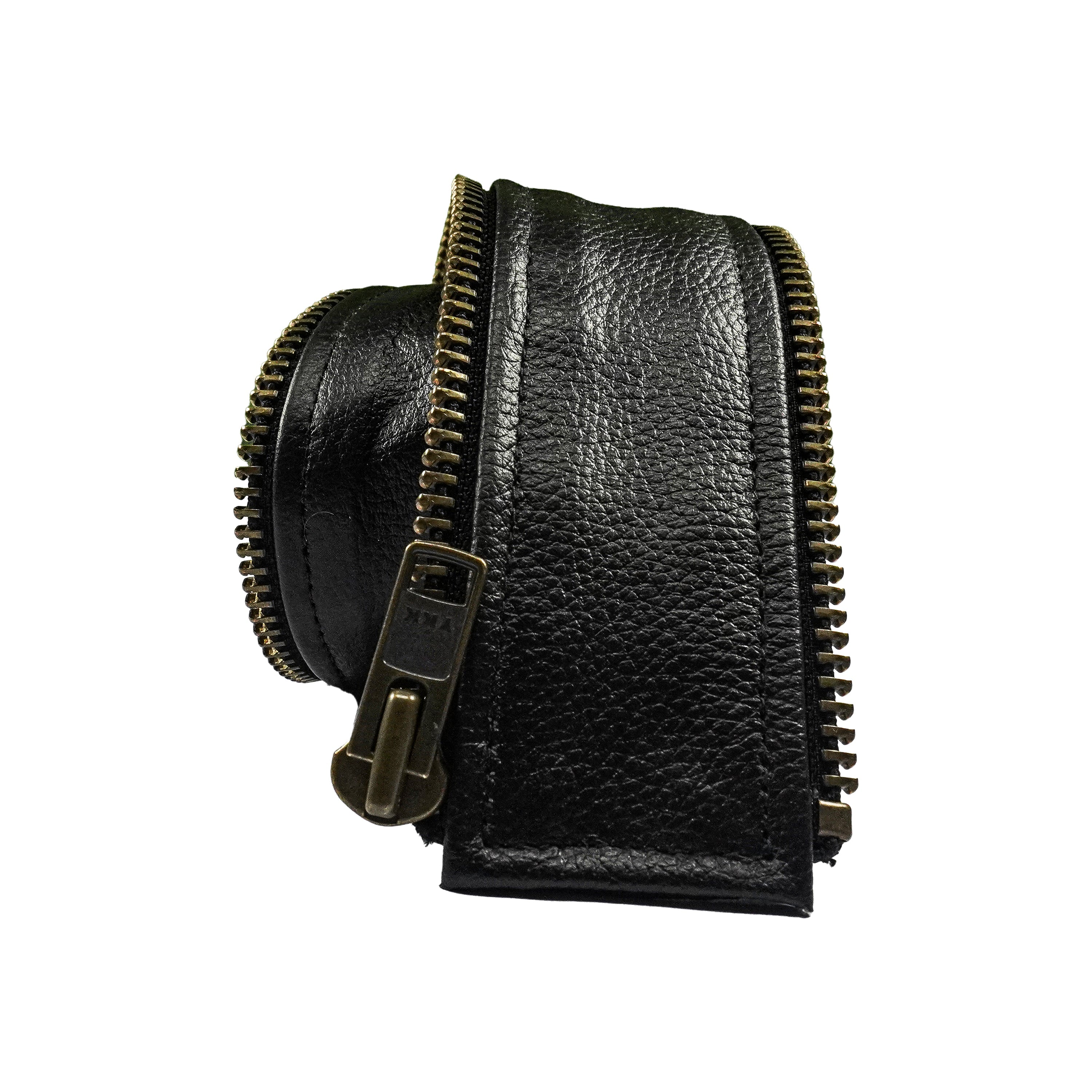 VXP504 Men's Black Universal Vest Expander Panel with Antique Zip-vest expanders-Daniel Smart Mfg - Retail
